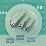 Set Of 16 Nail Clipper, Stainless Steel Manicure Kit With Folding Bag